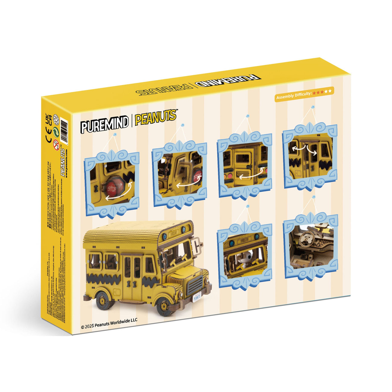 Imagen del producto Peanuts Puremind Set de Construcción School Bus