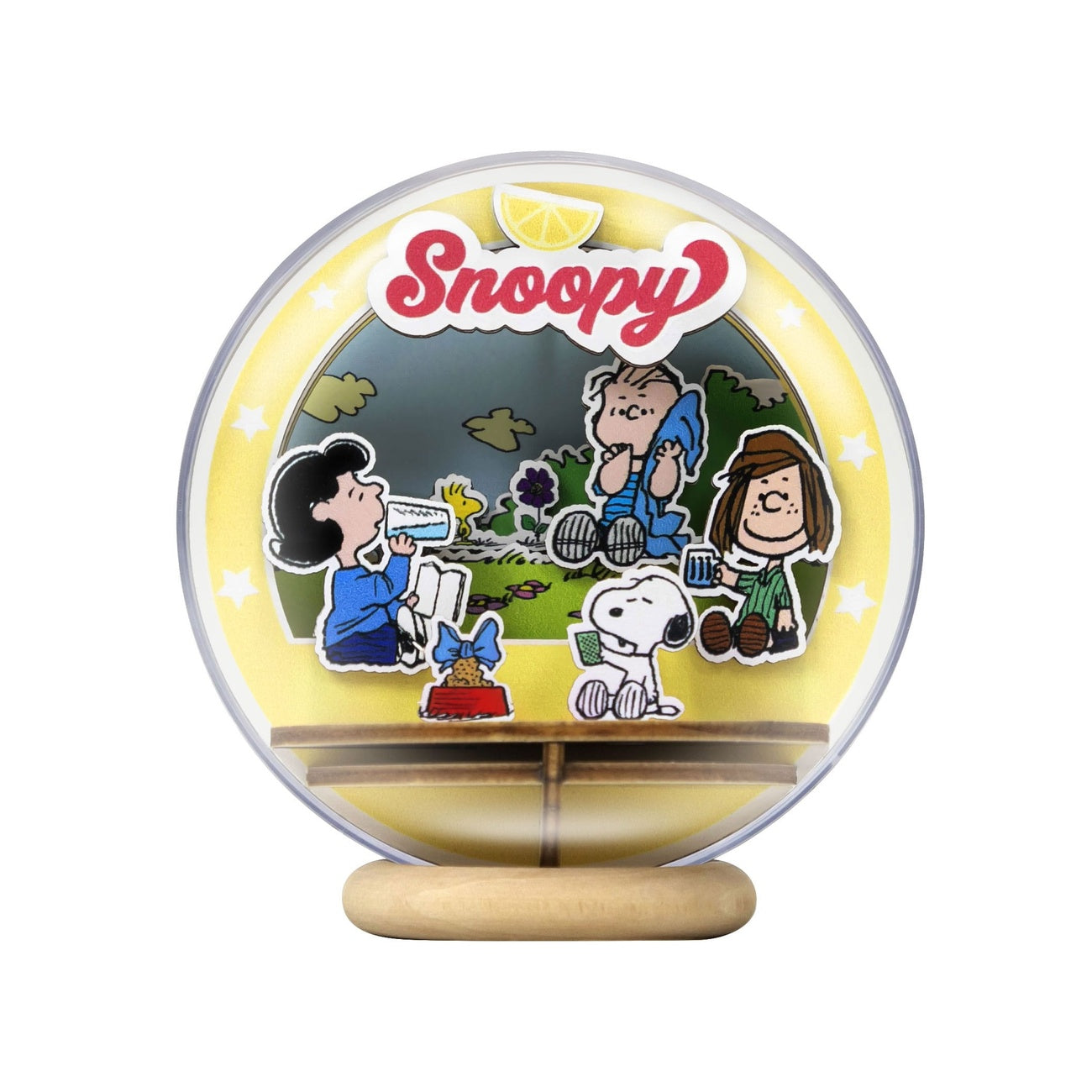 Imagen del producto Maqueta Peanuts Puremind Wooden Theater Globe Picnic Party