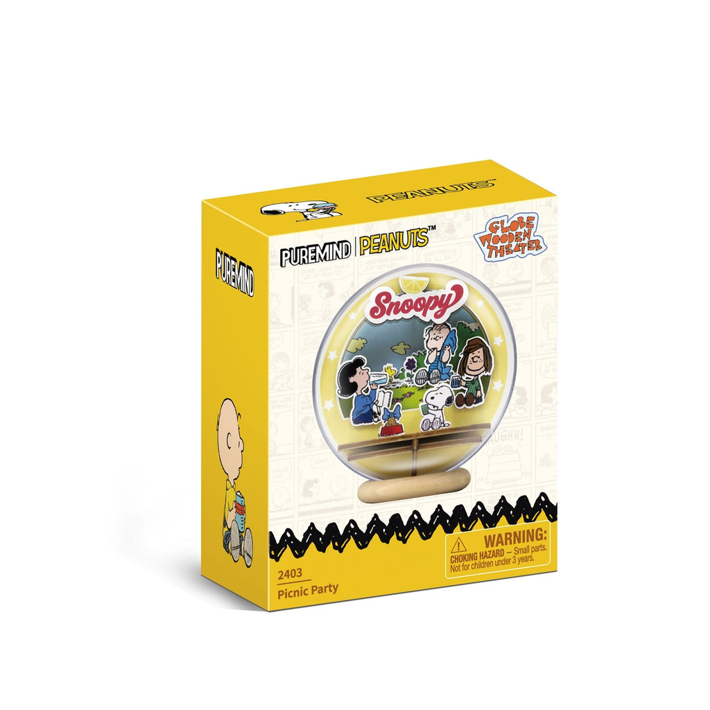 Imagen del producto Maqueta Peanuts Puremind Wooden Theater Globe Picnic Party