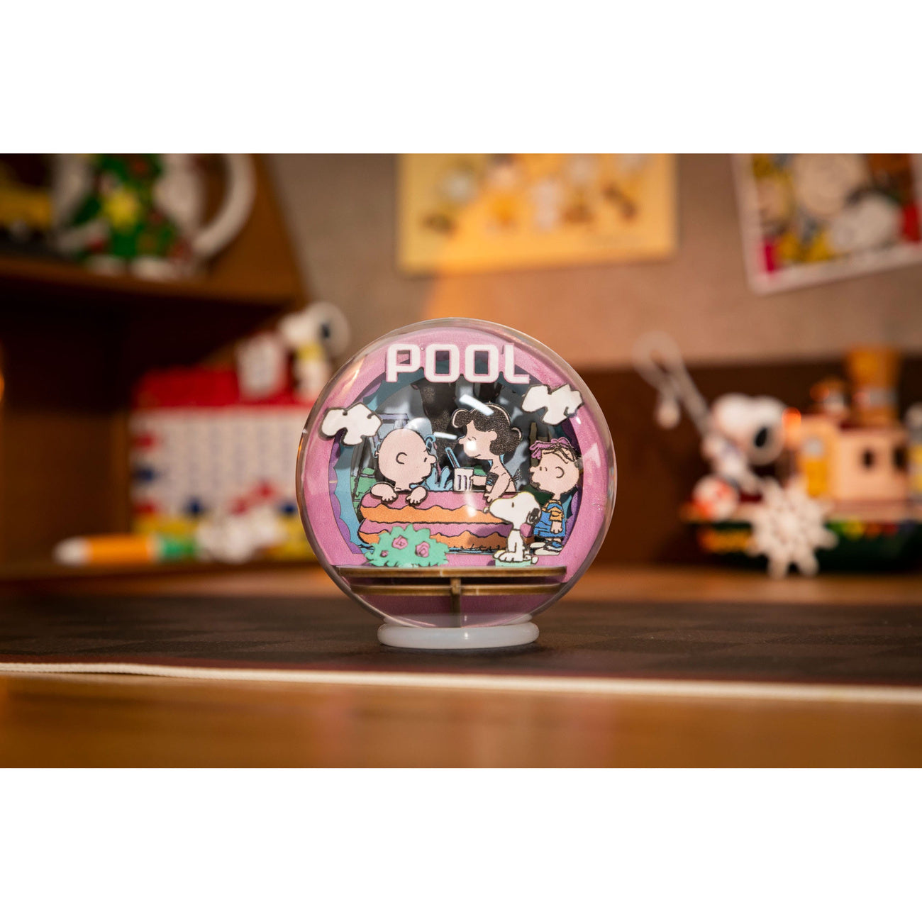Imagen del producto The Peanuts Puremind Maqueta Wooden Theater Globe Cool Pool
