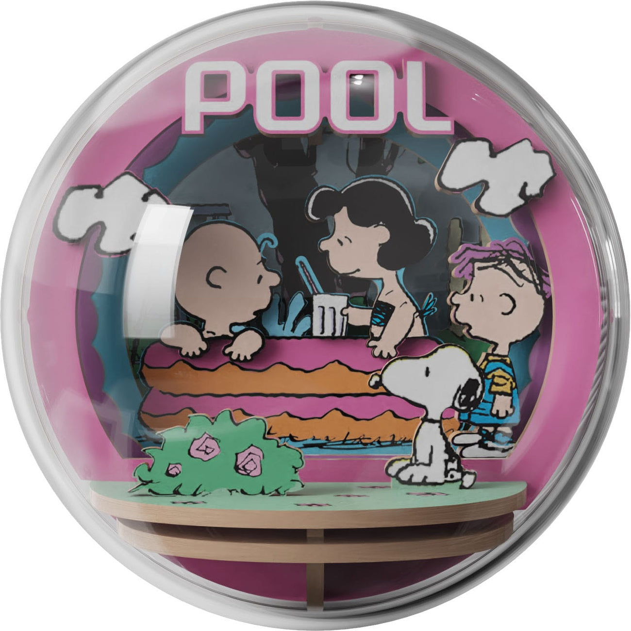 Imagen del producto The Peanuts Puremind Maqueta Wooden Theater Globe Cool Pool