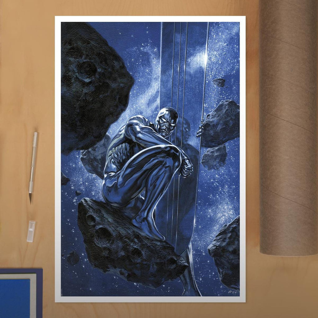 Imagen del producto Lámina artística Marvel Silver Surfer: Ghost Light 61 x 41 cm - sin marco