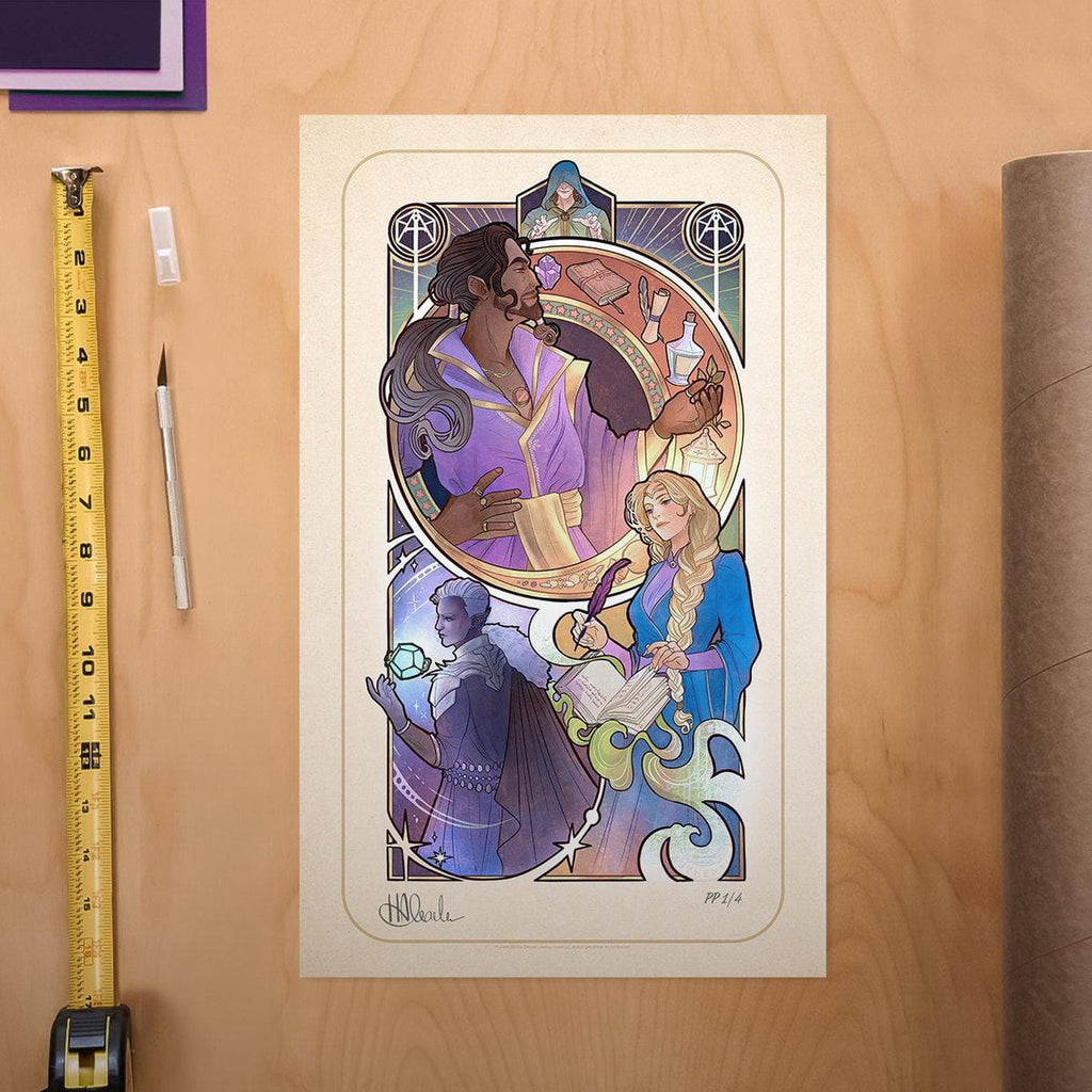 Imagen del producto Critical Role Lámina artística Matthew Mercer: 10th Anniversary Art Nouveau Illustrations 46 x 28 cm – sin marco
