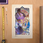 Imagen del producto Critical Role Lámina artística Matthew Mercer: 10th Anniversary Art Nouveau Illustrations 46 x 28 cm – sin marco