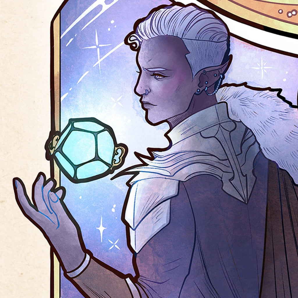 Imagen del producto Critical Role Lámina artística Matthew Mercer: 10th Anniversary Art Nouveau Illustrations 46 x 28 cm – sin marco