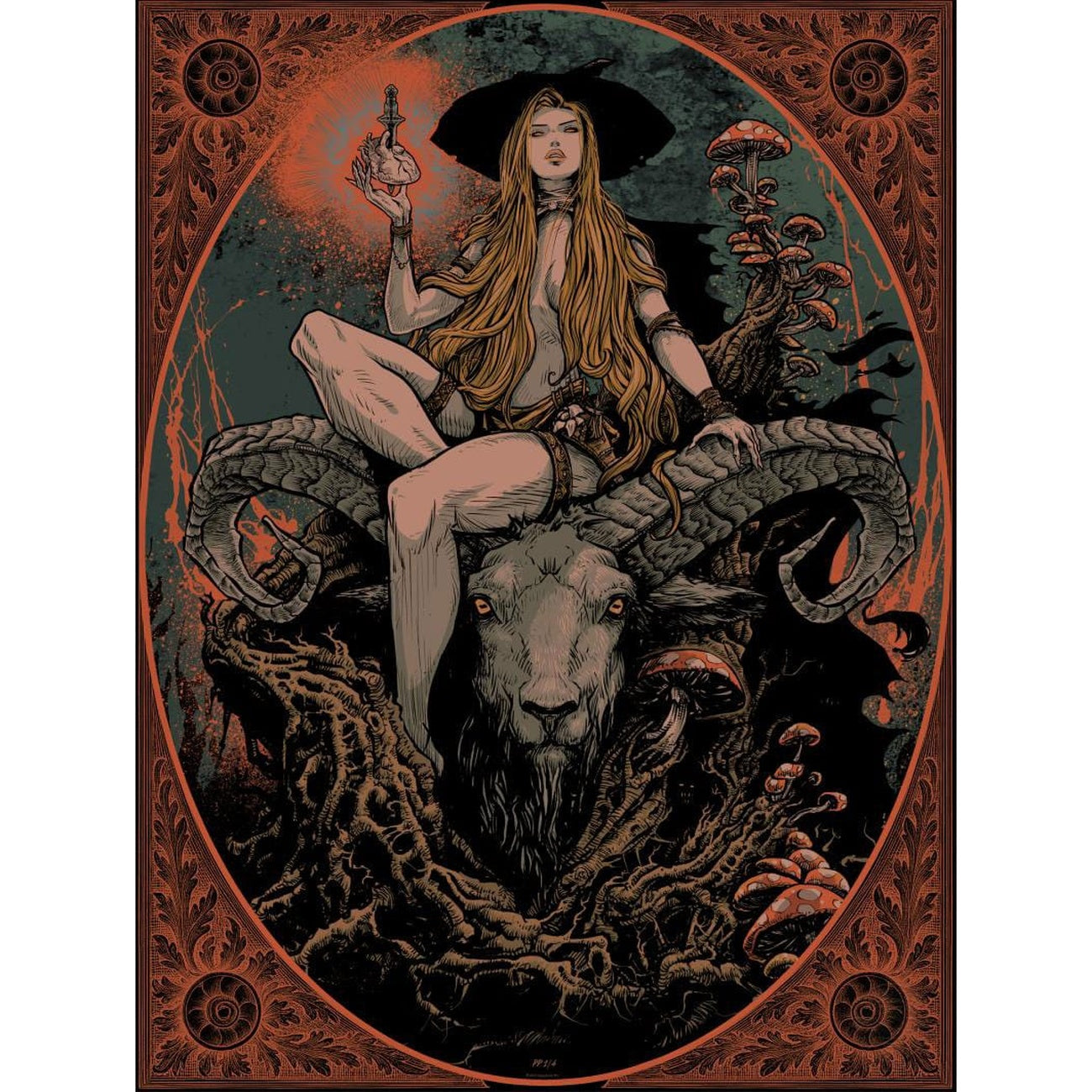 Imagen del producto Sideshow Originals lámina The Witch of the Woods 61 x 46 cm – sin marco
