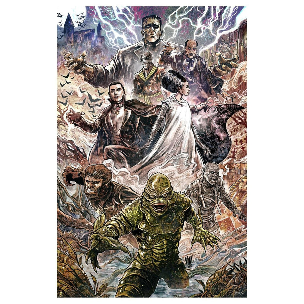 Imagen del producto Universal Monsters Lámina artística Universal Monsters by Vincenzo Riccardi 61 x 41 cm - sin marco