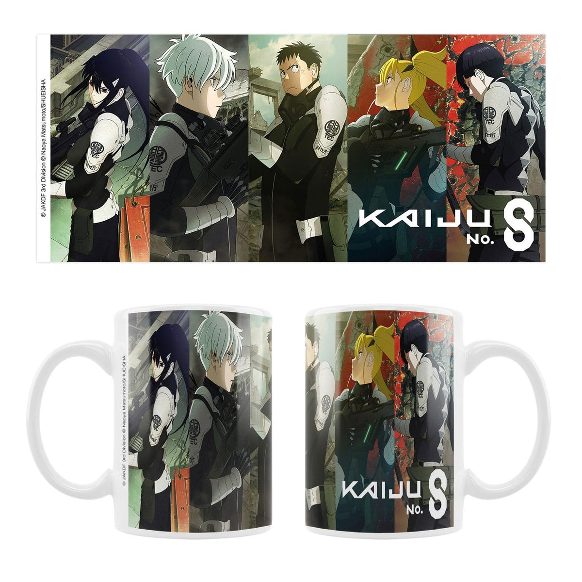 Product image Kaiju No. 8 Ceramic Mug Mina, Reno, Kafka, Kikoru, Hoshina