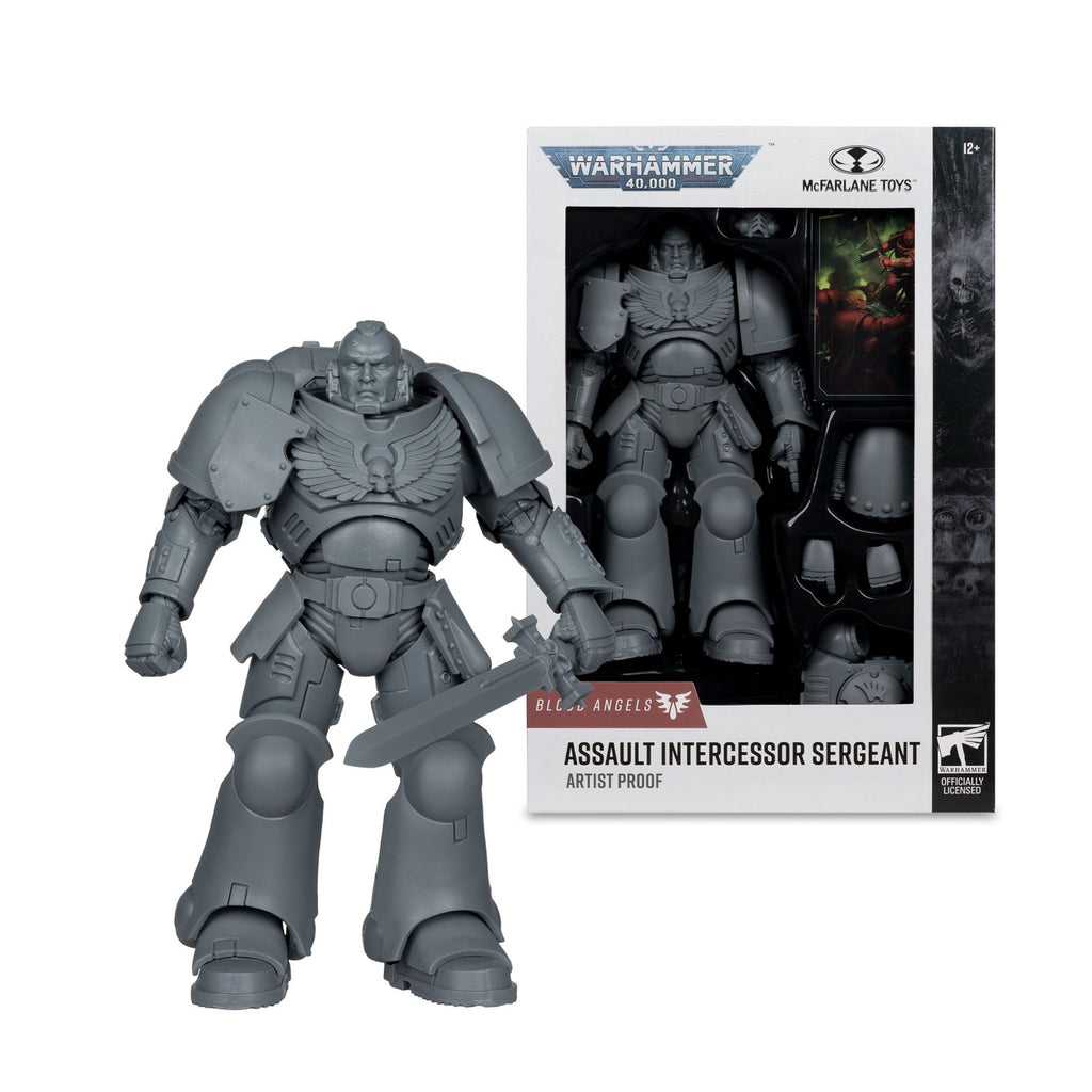 Imagen del producto Warhammer 40,000 Figura de acción Assault Intercessor Sergeant (Blood Angel) (Artist Proof) 18 cm