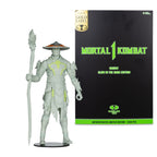 Imagen del producto Figura de acción Mortal Kombat Glow in the Dark Edition Raiden (Gold Label) 18 cm