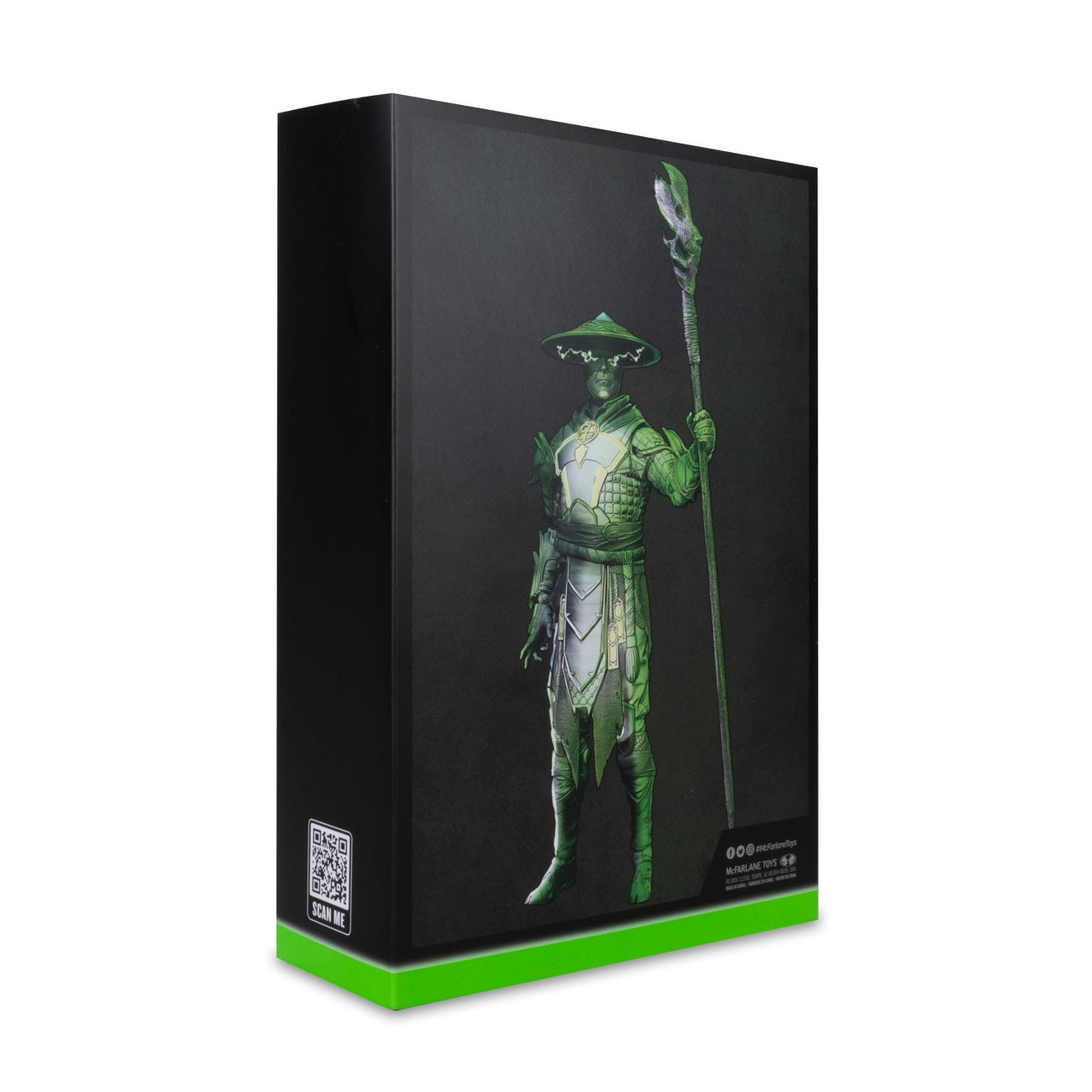 Imagen del producto Figura de acción Mortal Kombat Glow in the Dark Edition Raiden (Gold Label) 18 cm