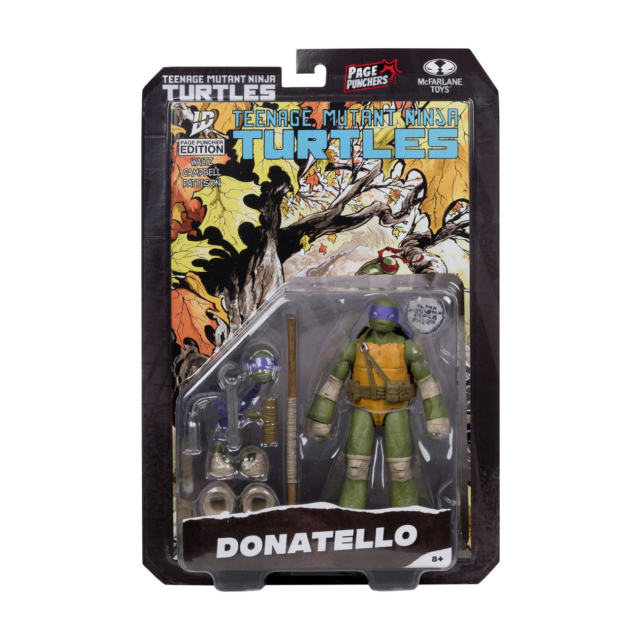 Imagen del producto Teenage Mutant Ninja Turtles Page Punchers figura de acción Donatello 13 cm