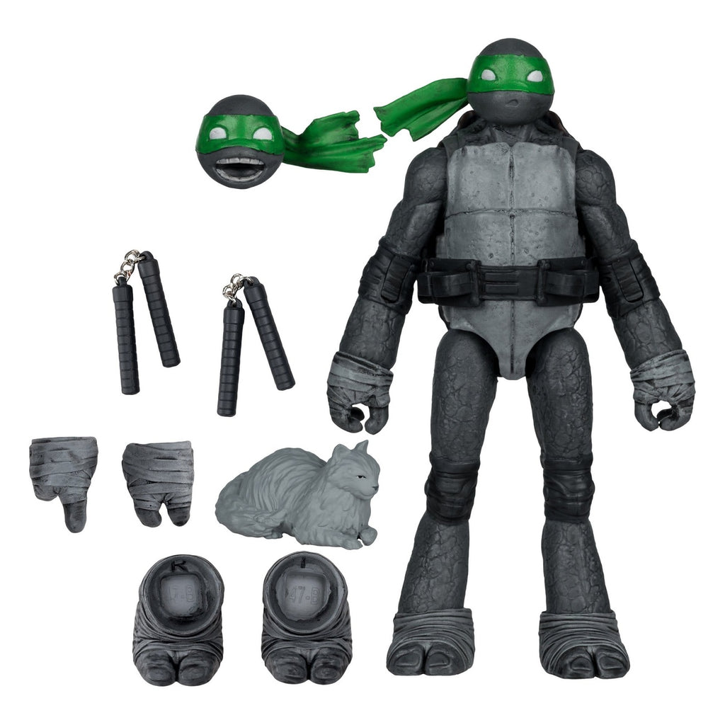 Imagen del producto Teenage Mutant Ninja Turtles Page Punchers figura de acción Michelangelo (Black White & Green) (Red Platinum Edition) 13 cm