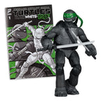 Imagen del producto Teenage Mutant Ninja Turtles Page Punchers figura de acción Leonardo (Black White & Green) (Red Platinum Edition) 13 cm