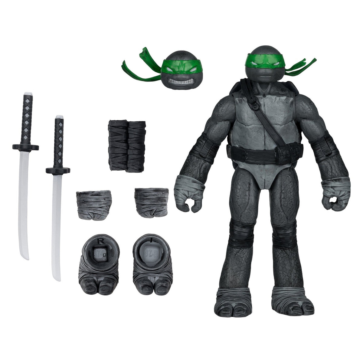 Imagen del producto Teenage Mutant Ninja Turtles Page Punchers figura de acción Leonardo (Black White & Green) (Red Platinum Edition) 13 cm