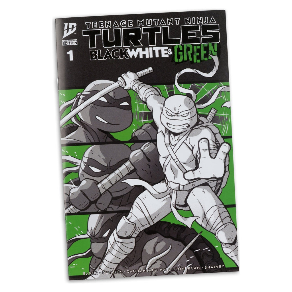 Imagen del producto Teenage Mutant Ninja Turtles Page Punchers figura de acción Leonardo (Black White & Green) (Red Platinum Edition) 13 cm