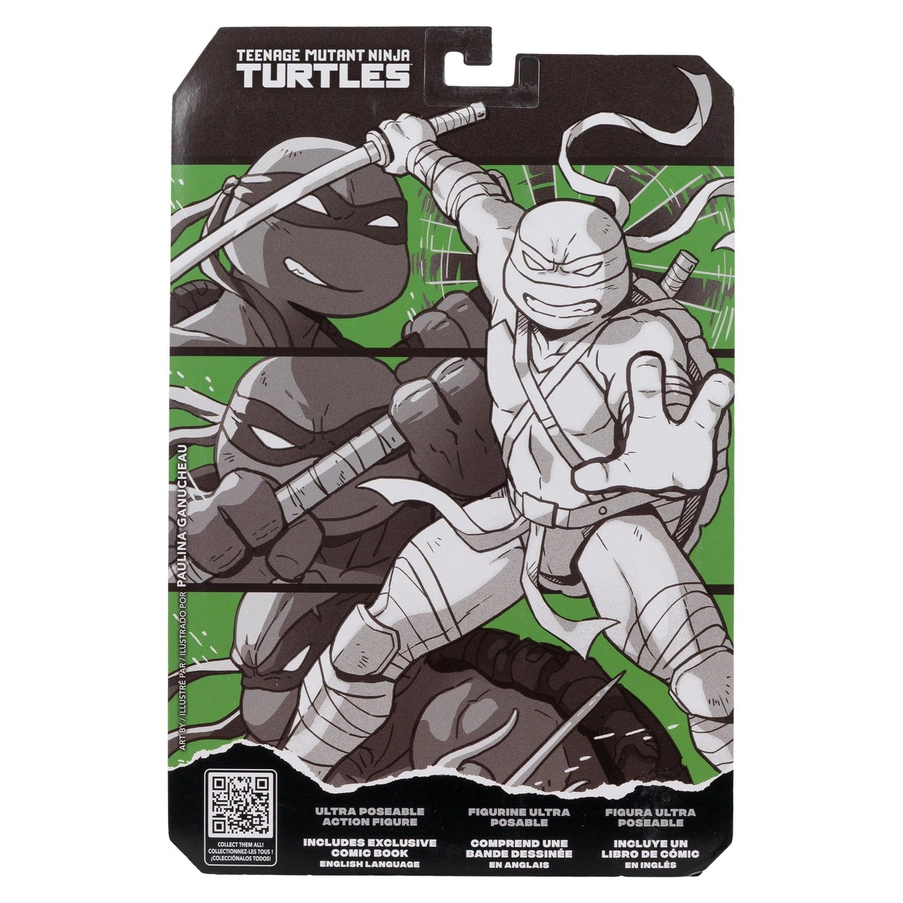Imagen del producto Teenage Mutant Ninja Turtles Page Punchers figura de acción Leonardo (Black White & Green) (Red Platinum Edition) 13 cm