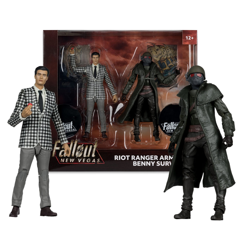 Imagen del producto Fallout: New Vegas Estatuas Pack de 2 Riot Ranger Armor & Benny Survivor 18 cm