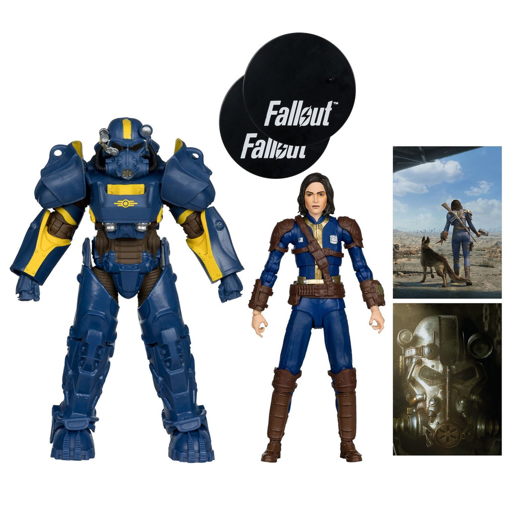 Imagen del producto Fallout 4 Estatuas Pack de 2 T-60 Vault-Tec & Sole Survivor 18 cm
