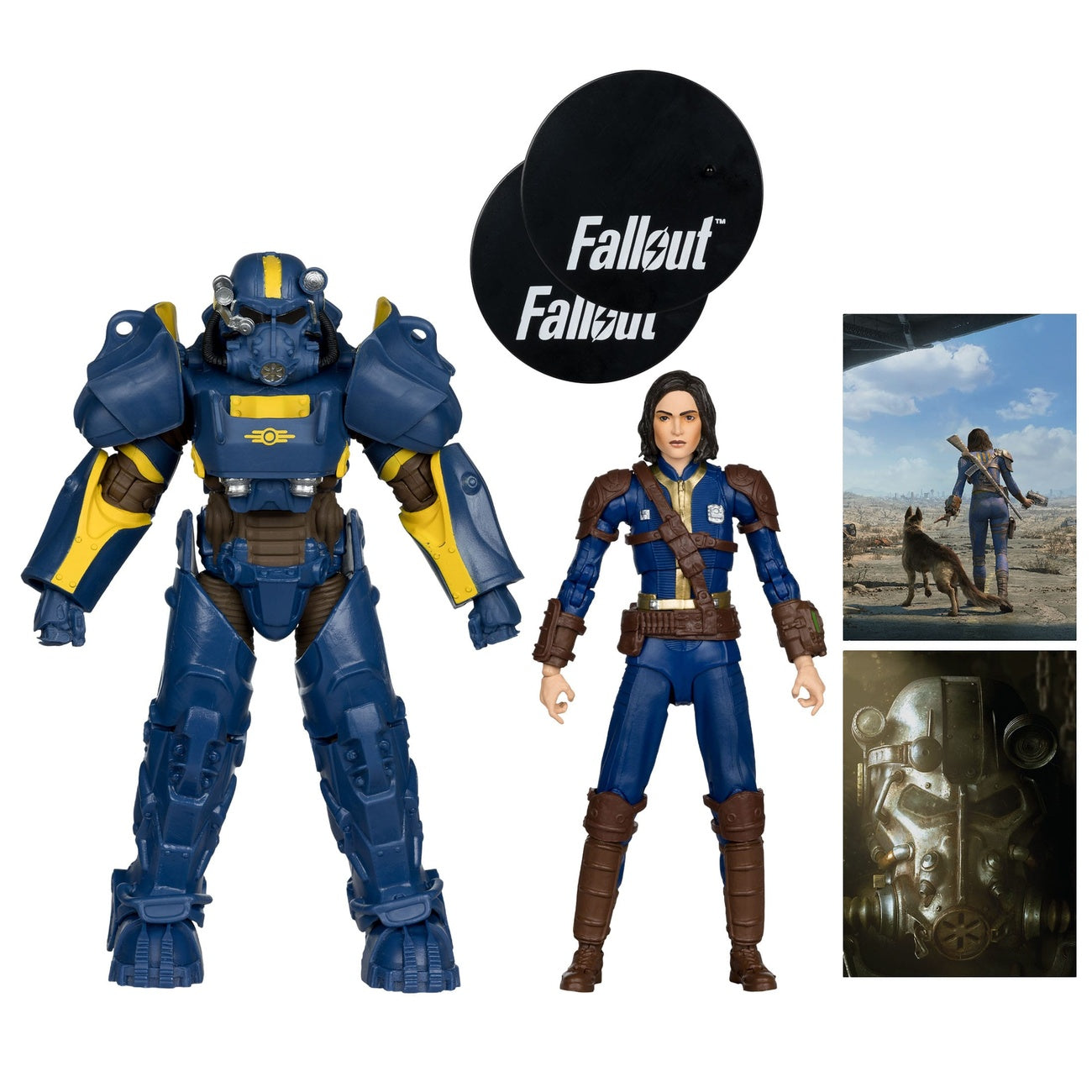 Imagen del producto Fallout 4 Estatuas Pack de 2 T-60 Vault-Tec & Sole Survivor 18 cm