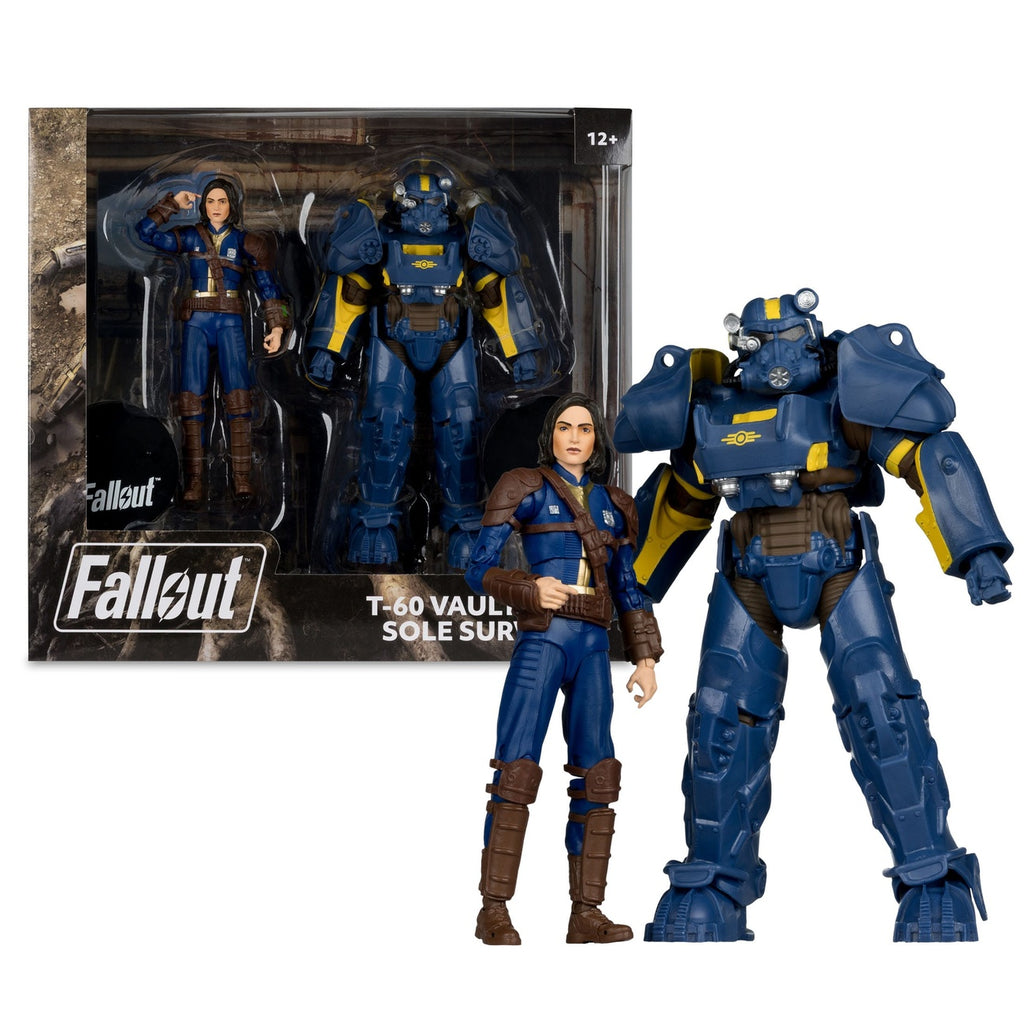 Imagen del producto Fallout 4 Estatuas Pack de 2 T-60 Vault-Tec & Sole Survivor 18 cm
