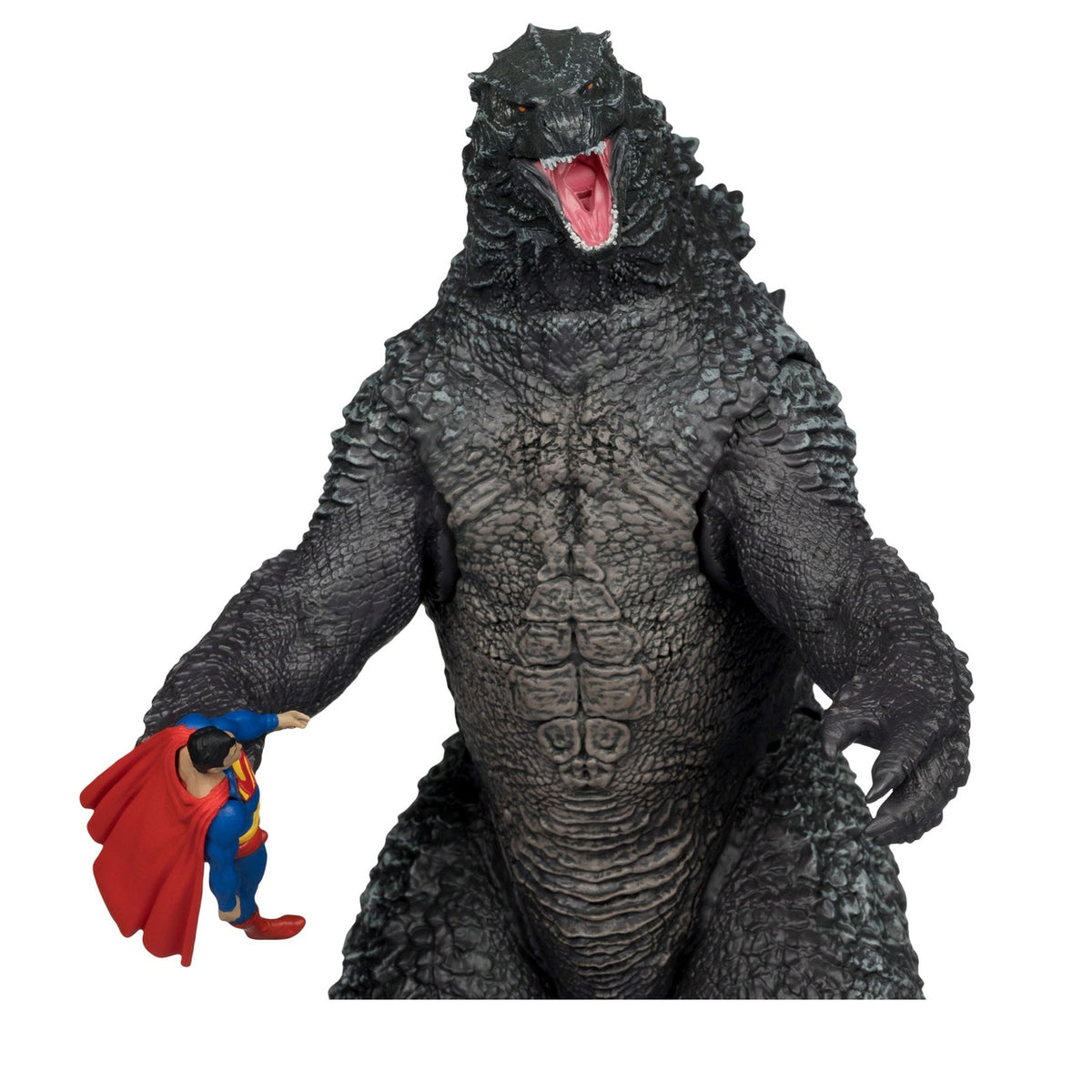 Imagen del producto DC Justice League Monsterverse DC Multiverse pack de 2 figuras de acción Superman vs Godzilla 30 cm