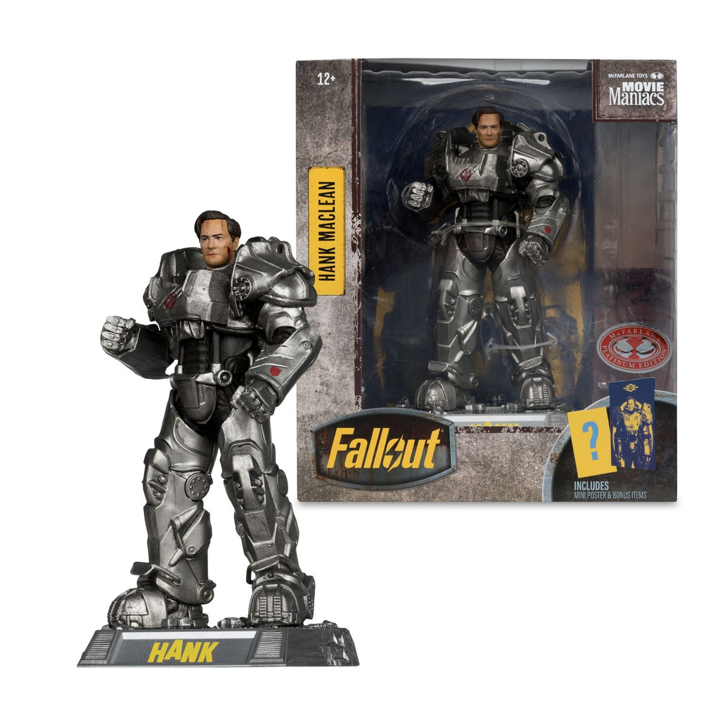 Imagen del producto Fallout Movie Maniacs figura de acción Hank Maclean (Temporada 2) (Red Platinum Edition) 17 cm