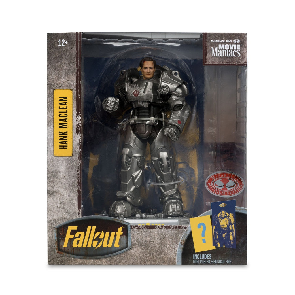 Imagen del producto Fallout Movie Maniacs figura de acción Hank Maclean (Temporada 2) (Red Platinum Edition) 17 cm