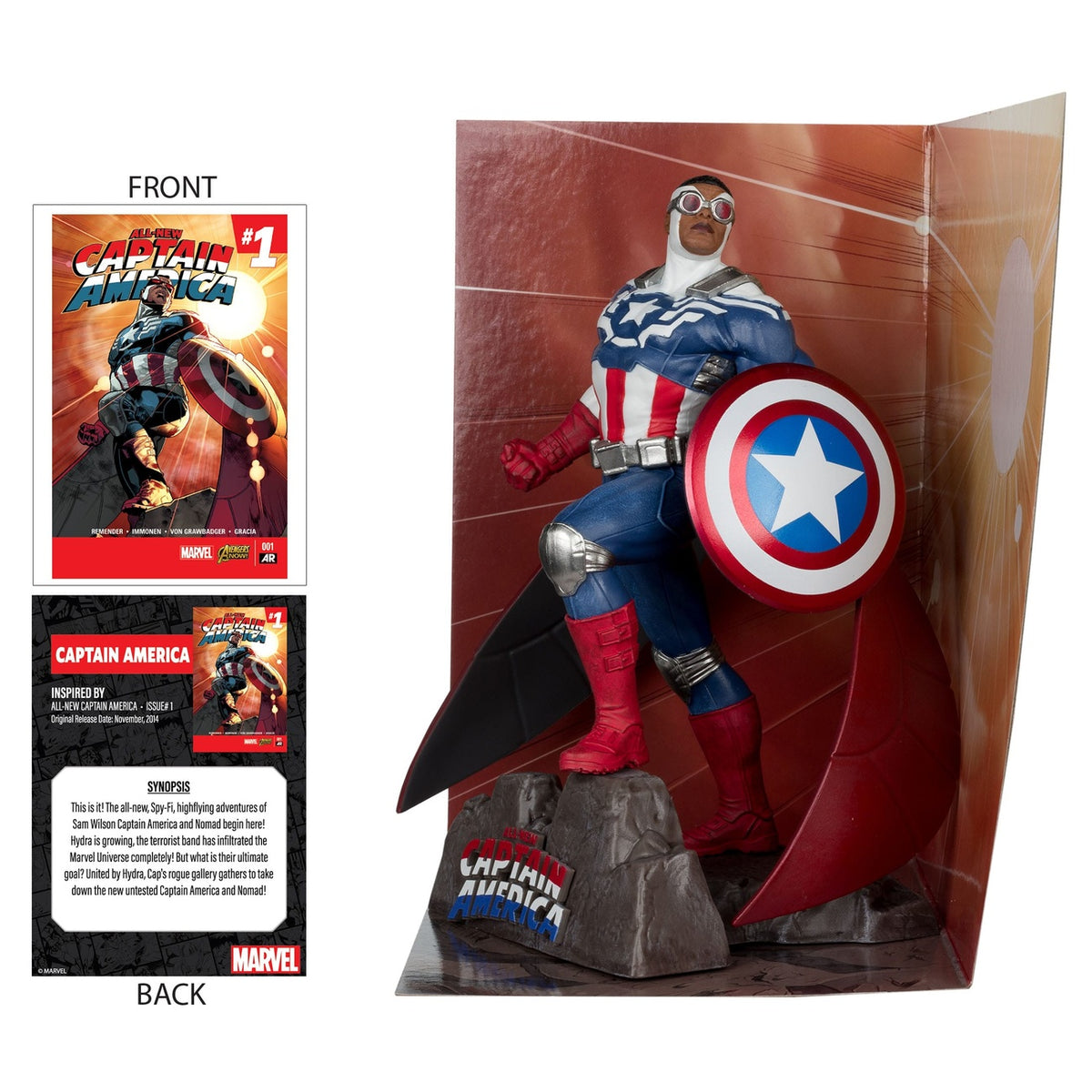 Imagen del producto Marvel Collection Figura PVC 1/10 Captain America (All-New Captain America #1) 17 cm