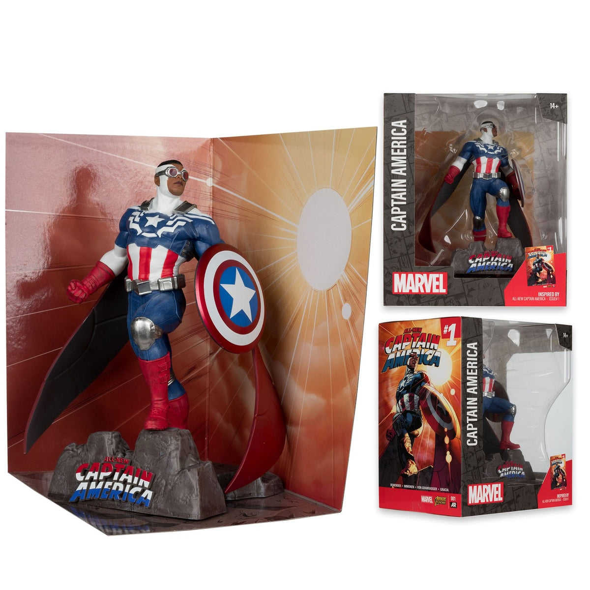 Imagen del producto Marvel Collection Figura PVC 1/10 Captain America (All-New Captain America #1) 17 cm