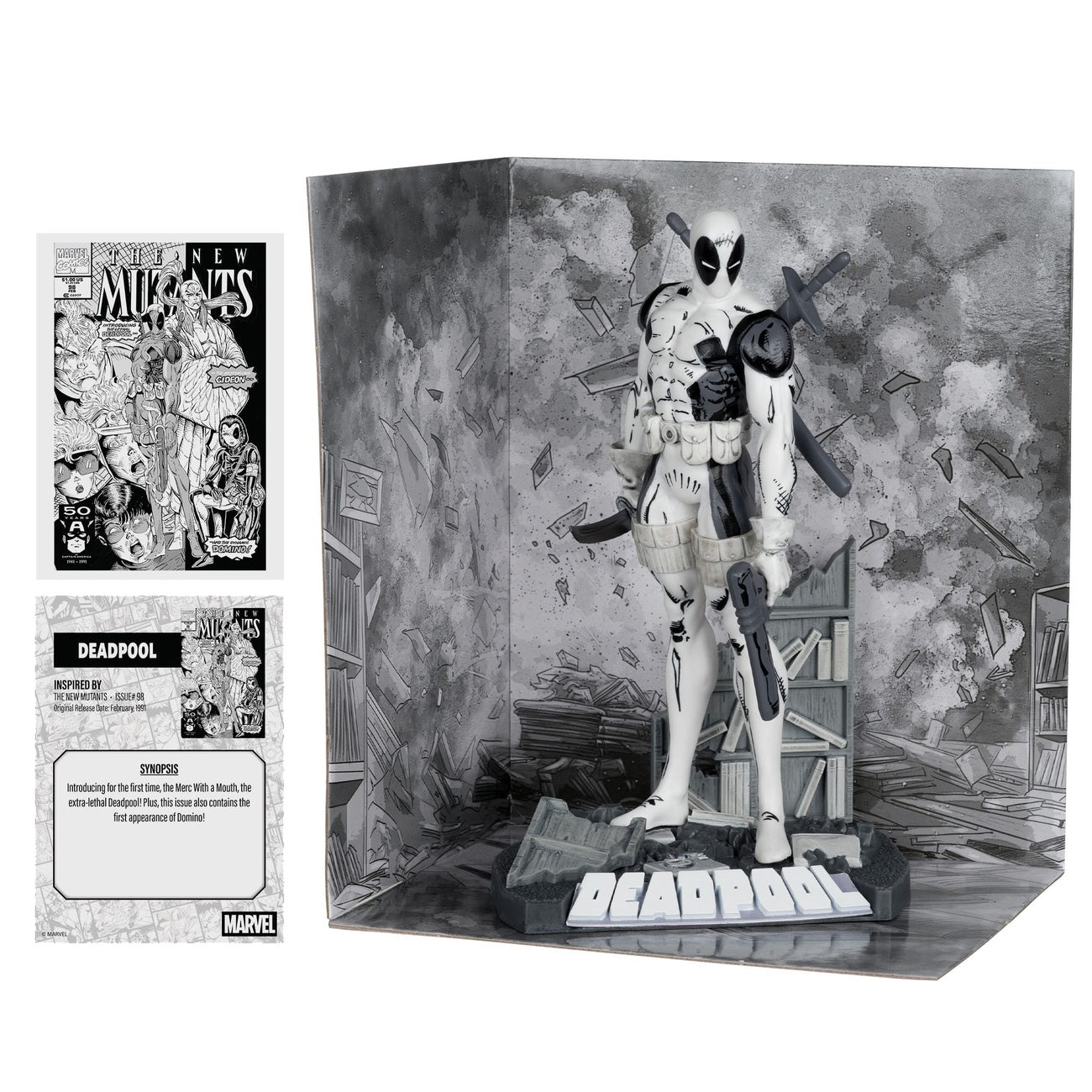 Imagen del producto Marvel Collection Estatua PVC 1/10 Deadpool (The New Mutants #98) (Line Art) (Gold Label) 17 cm