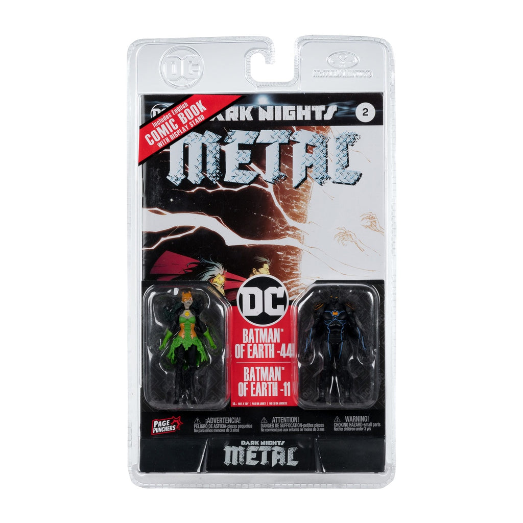 Imagen del producto DC Direct Page Punchers pack de 2 figuras de acción Batman of Earth-44 & Batman of Earth-11 (Dark Nights: Metal) 8 cm