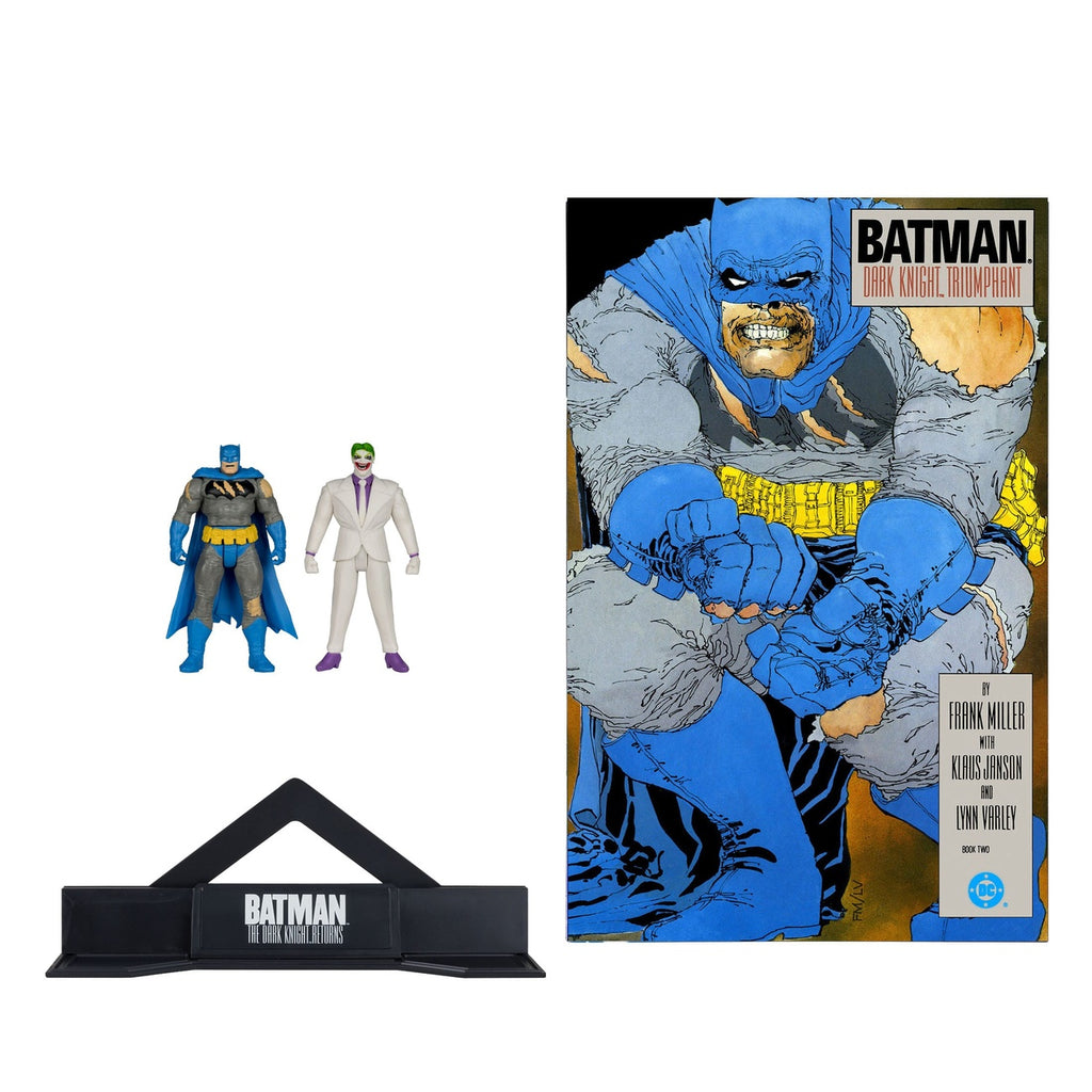 Imagen del producto DC Direct Page Punchers pack de 2 figuras de acción Batman & The Joker (Batman: The Dark Knight Returns) 8 cm