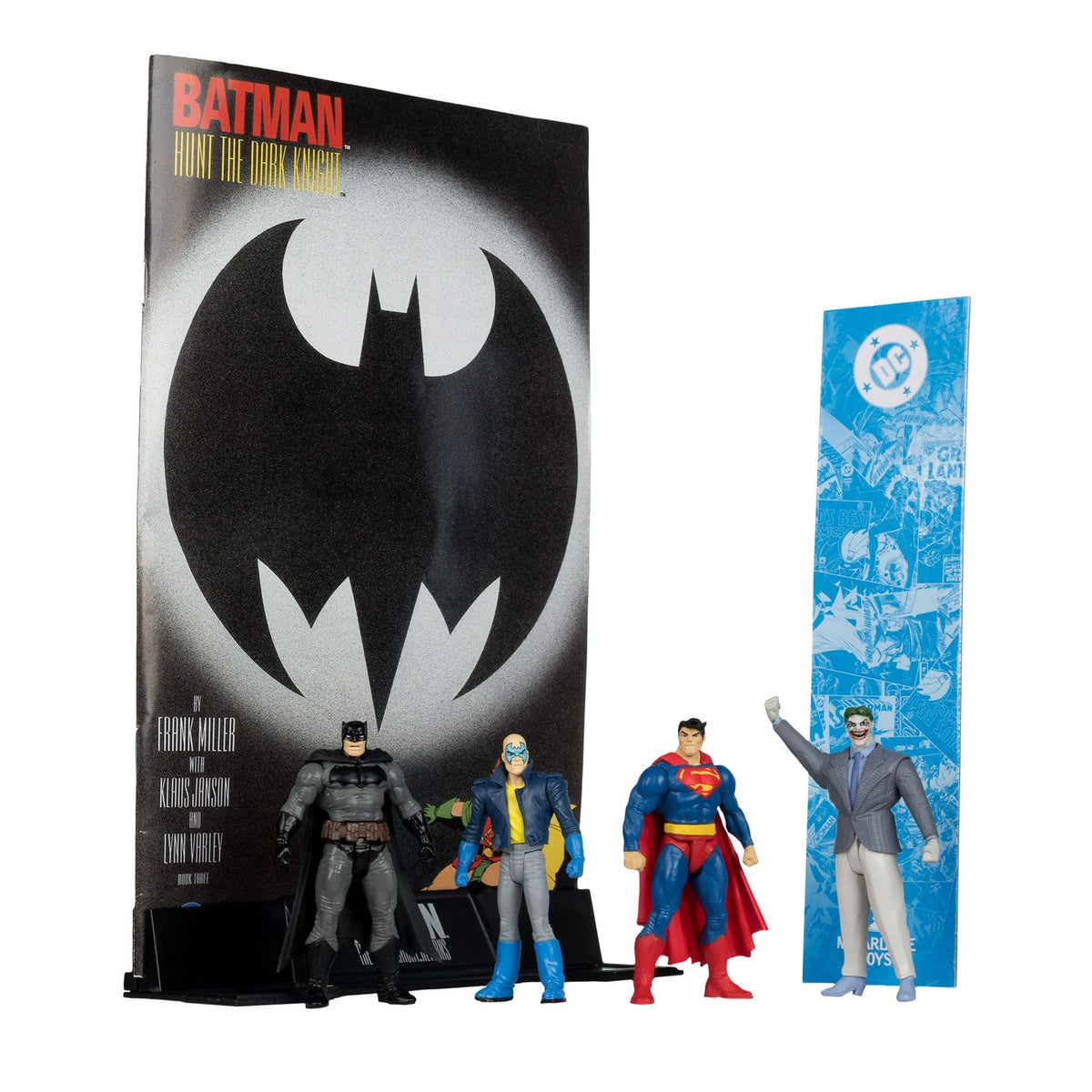 Imagen del producto DC Direct Page Punchers Figuras de acción Pack de 4 Batman & Son of Batman & Superman & Joker 7 cm