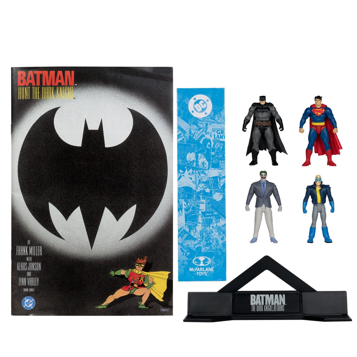 Imagen del producto DC Direct Page Punchers Figuras de acción Pack de 4 Batman & Son of Batman & Superman & Joker 7 cm