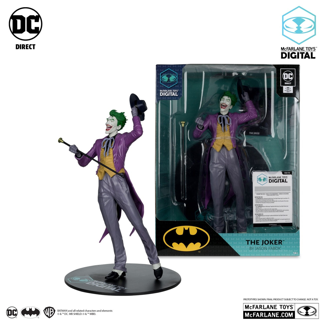 Imagen del producto DC Direct Estatua PVC 1/6 The Joker by Jason Fabok (McFarlane Digital) 29 cm