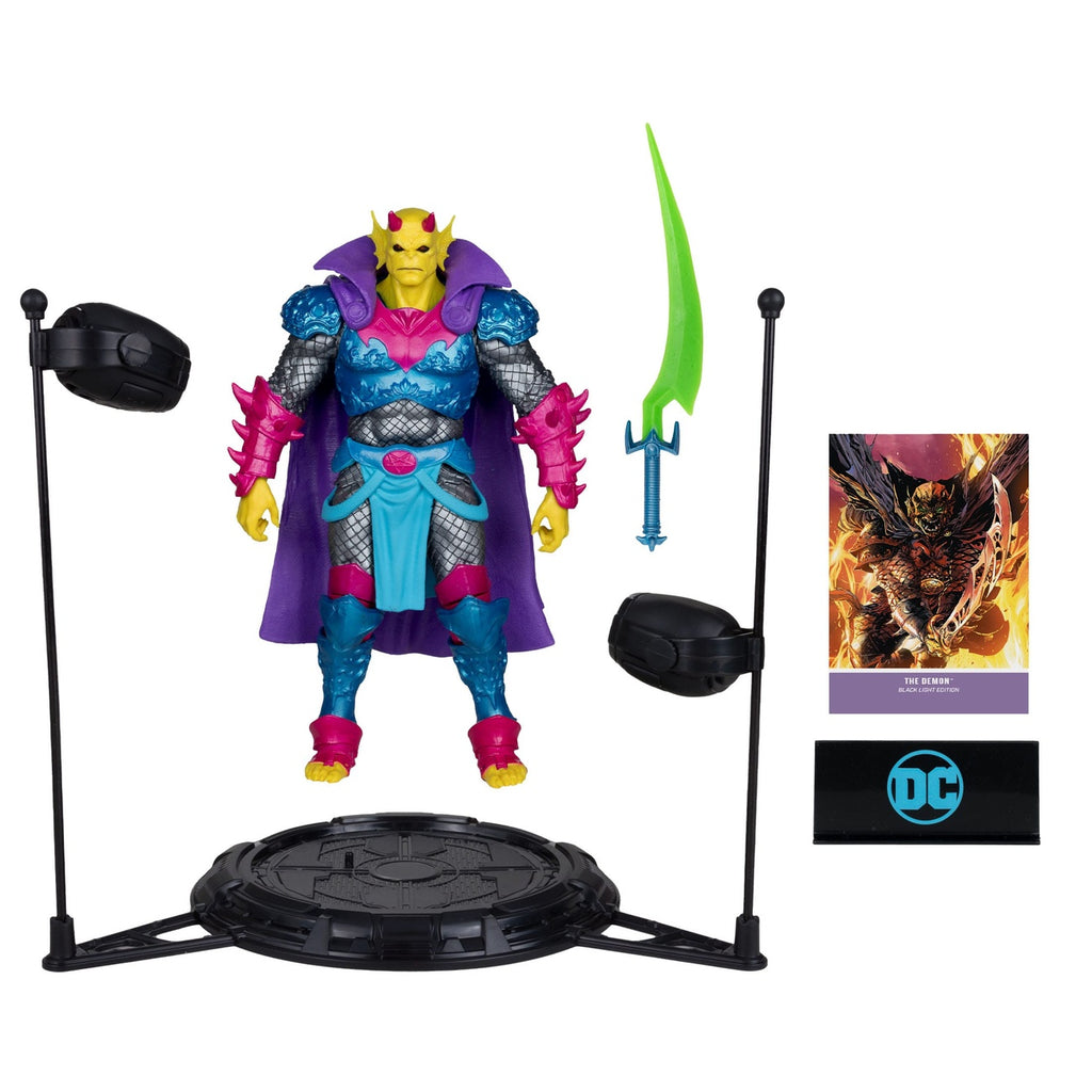 Imagen del producto Figura de acción DC Multiverse The Demon (Demon Knights) Black Light Edition (Gold Label) 18 cm