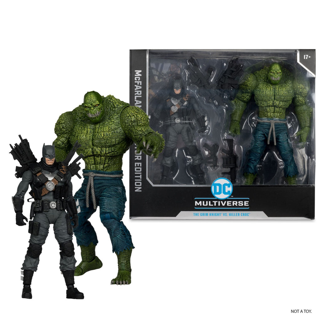Imagen del producto DC Multiverse McFarlane Collector Edition figuras de acción pack de 2 #03 Batman vs. Killer Croc 18 cm