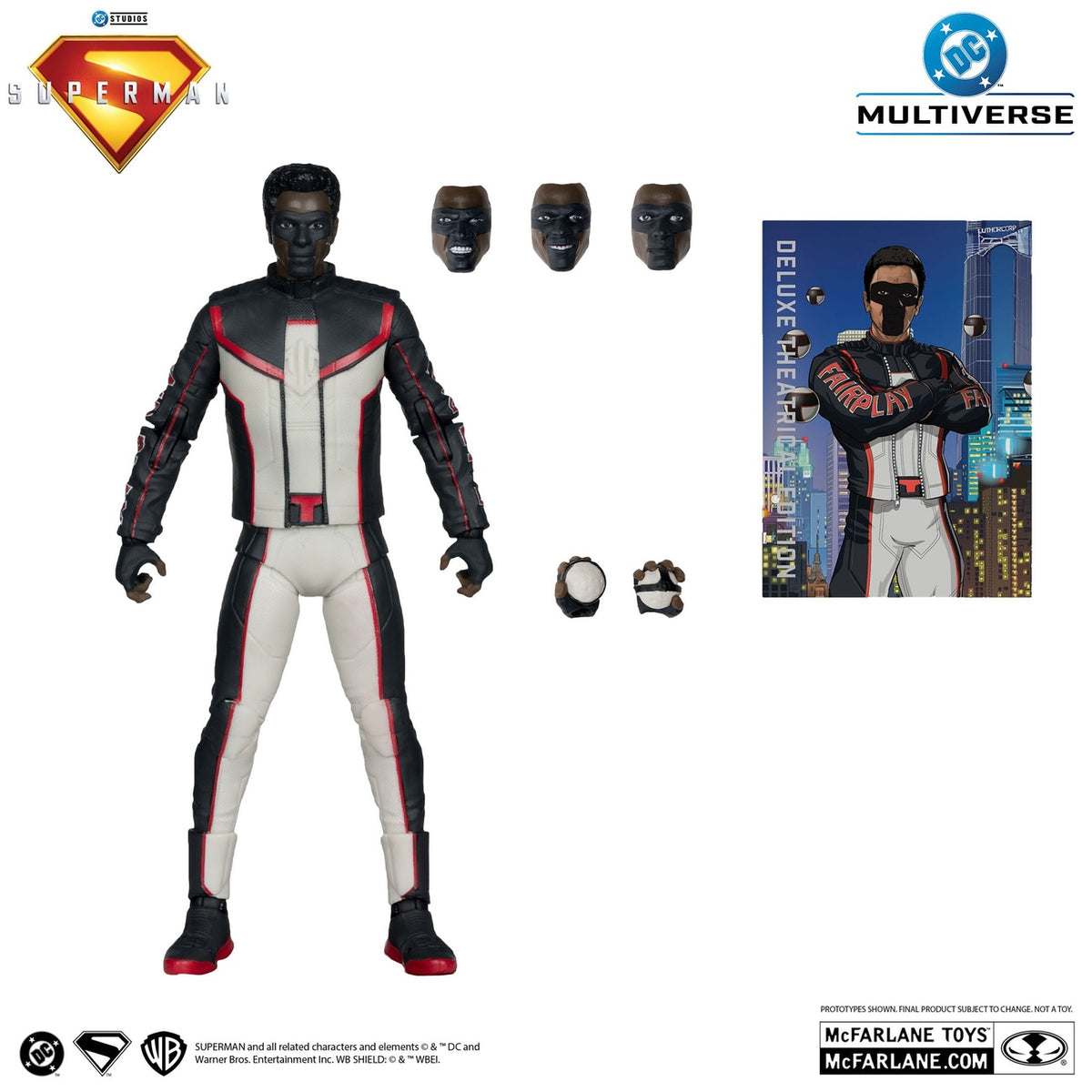 Imagen del producto Superman (2025) DC Multiverse Deluxe Theatrical Edition figura de acción Mr. Terrific (Red Platinum Edition) 18 cm