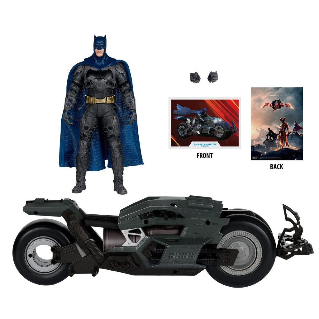 Imagen del producto The Flash DC Multiverse Vehículo Batcycle con Batman
