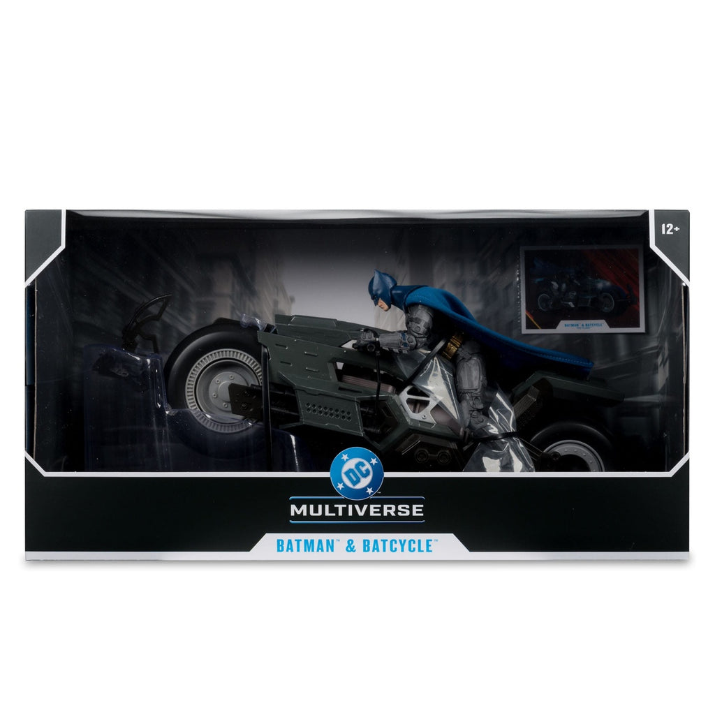 Imagen del producto The Flash DC Multiverse Vehículo Batcycle con Batman