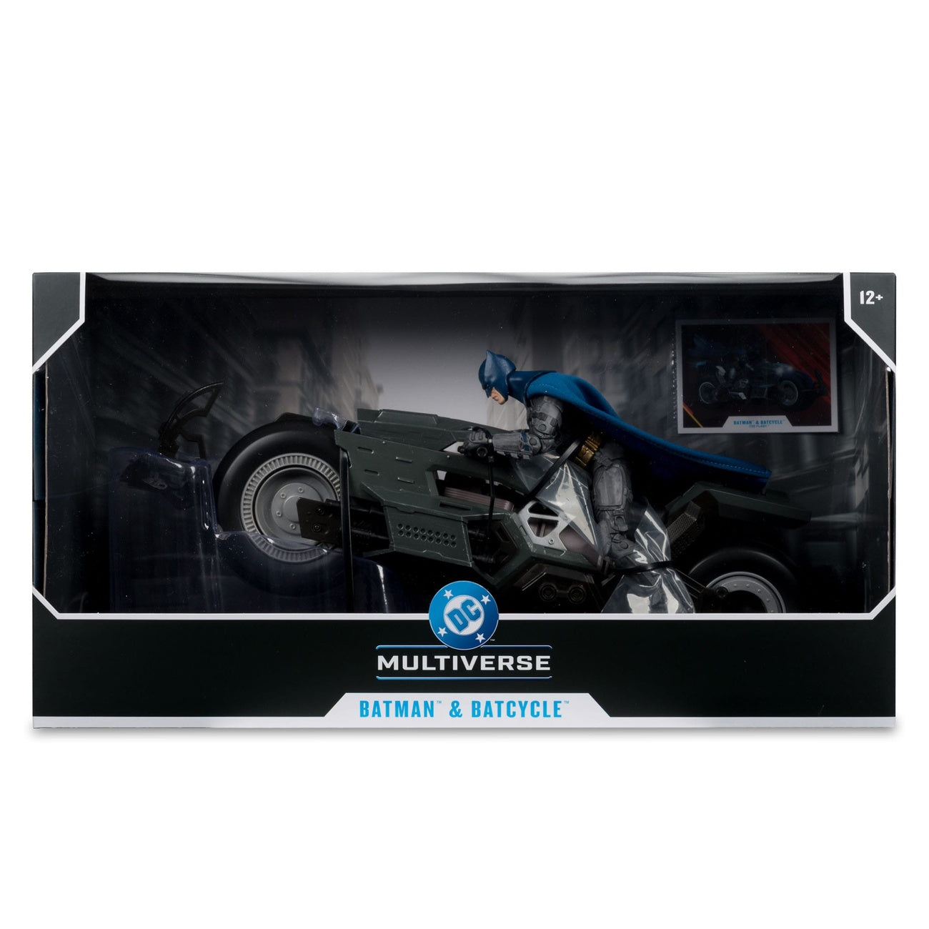 Imagen del producto The Flash DC Multiverse Vehículo Batcycle con Batman
