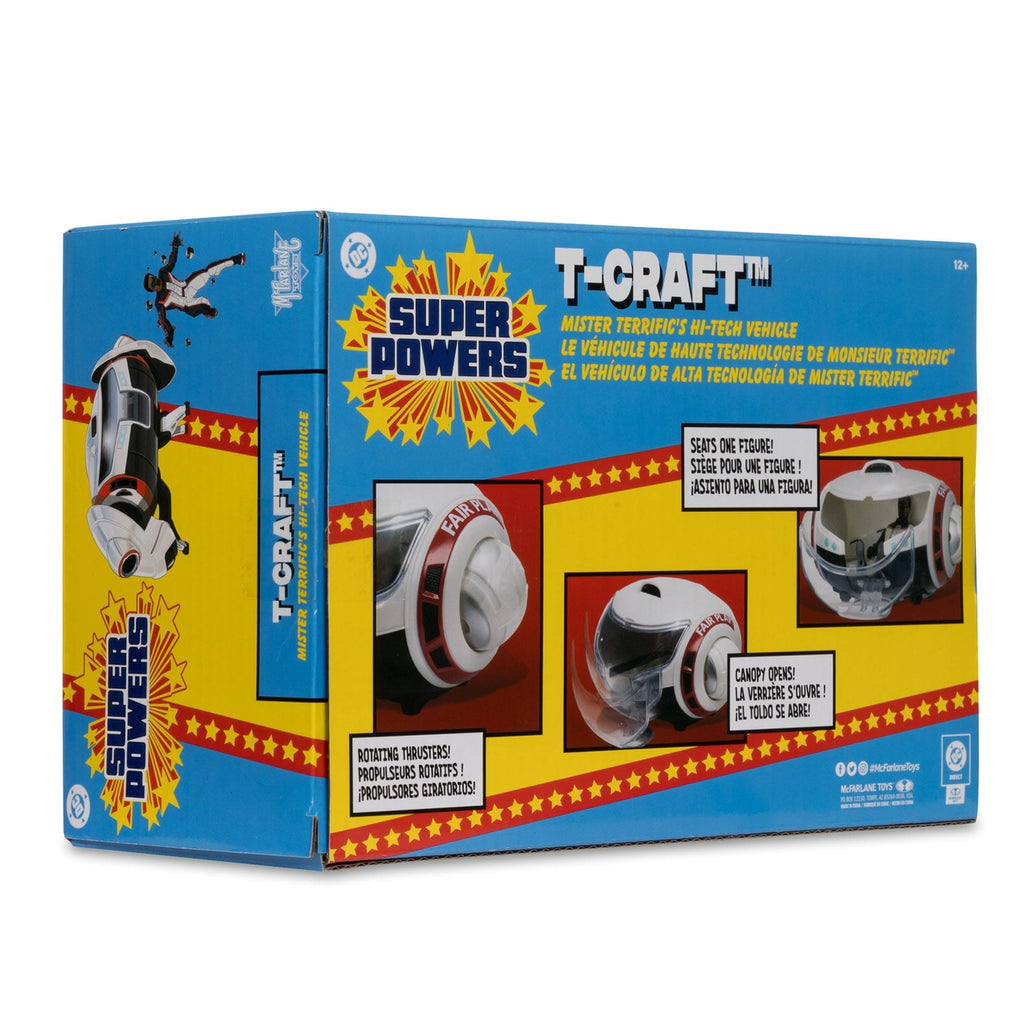 Imagen del producto Superman (2025) Figura de acción DC Direct Super Powers con vehículo Mr. Terrific & T-Craft