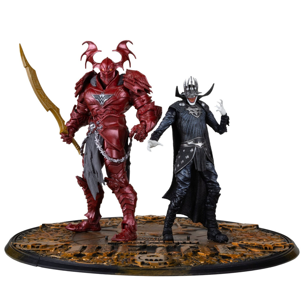 Imagen del producto DC Multiverse McFarlane Collector Edition Figuras de acción Pack de 2 n.º 04 Batman Who Laughs (Knight Armor) & Merciless (Dark)