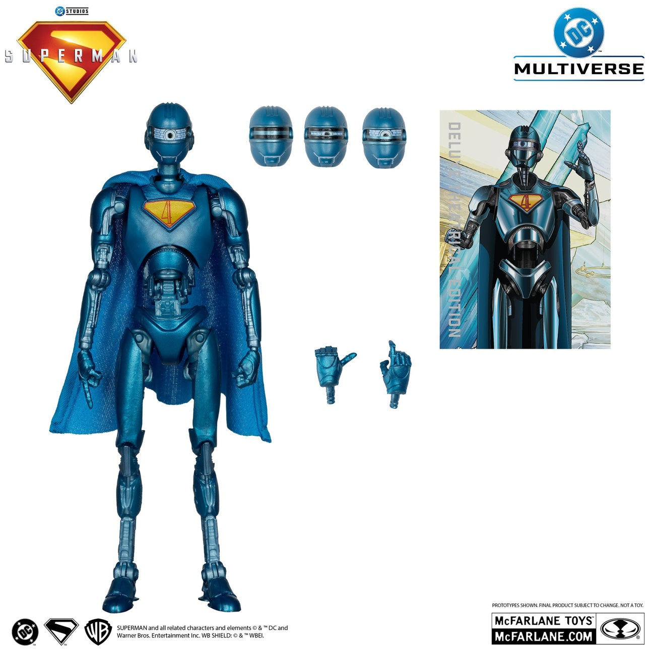 Imagen del producto Superman (2025) DC Multiverse figura de acción deluxe Superman Robot (Red Platinum Edition) 18 cm