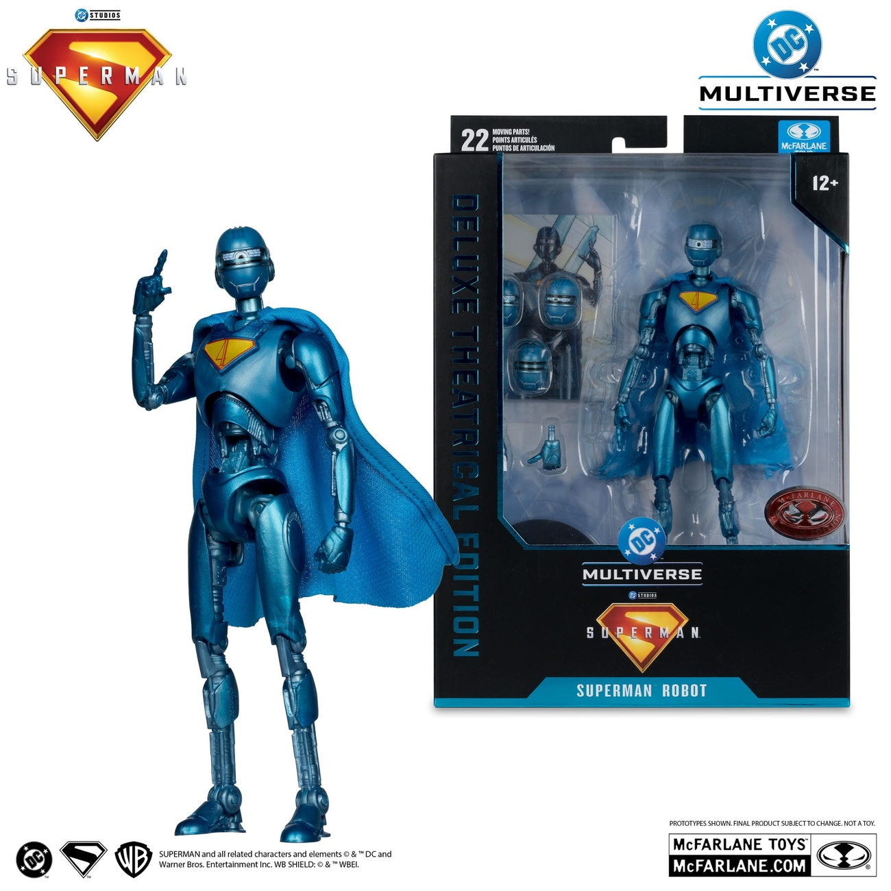 Imagen del producto Superman (2025) DC Multiverse figura de acción deluxe Superman Robot (Red Platinum Edition) 18 cm