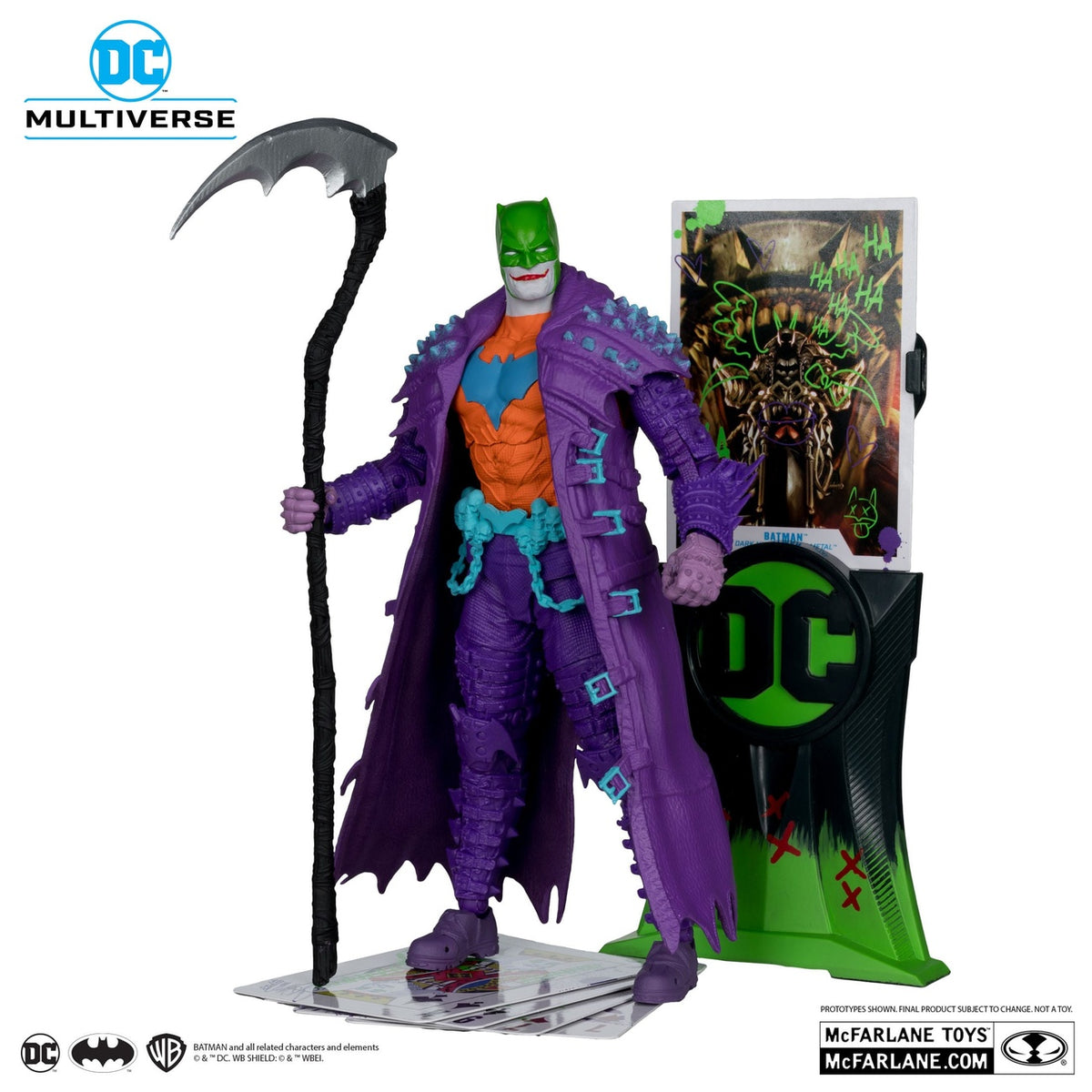 Imagen del producto Figura de acción DC Multiverse Batman (Dark Nights: Death Metal) Jokerized (Gold Label) 18 cm
