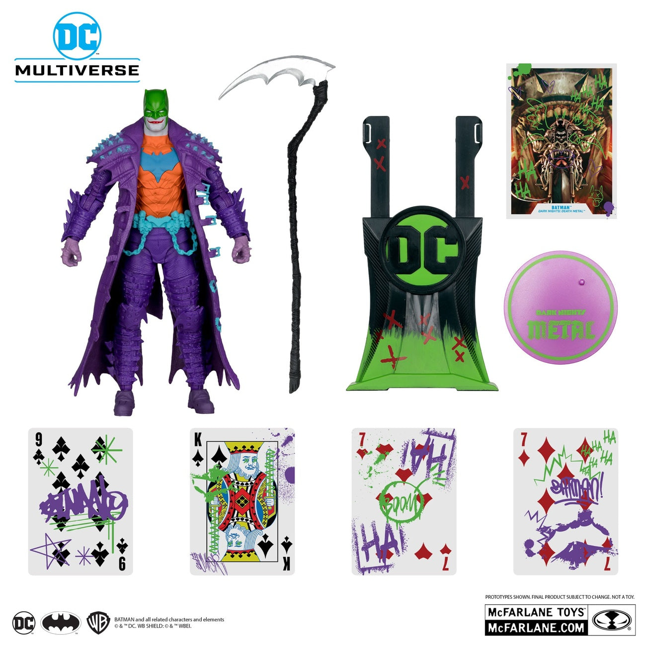 Imagen del producto Figura de acción DC Multiverse Batman (Dark Nights: Death Metal) Jokerized (Gold Label) 18 cm