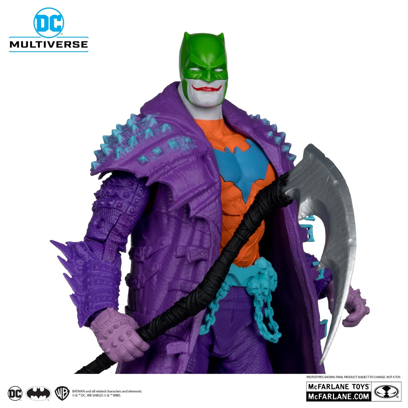 Imagen del producto Figura de acción DC Multiverse Batman (Dark Nights: Death Metal) Jokerized (Gold Label) 18 cm