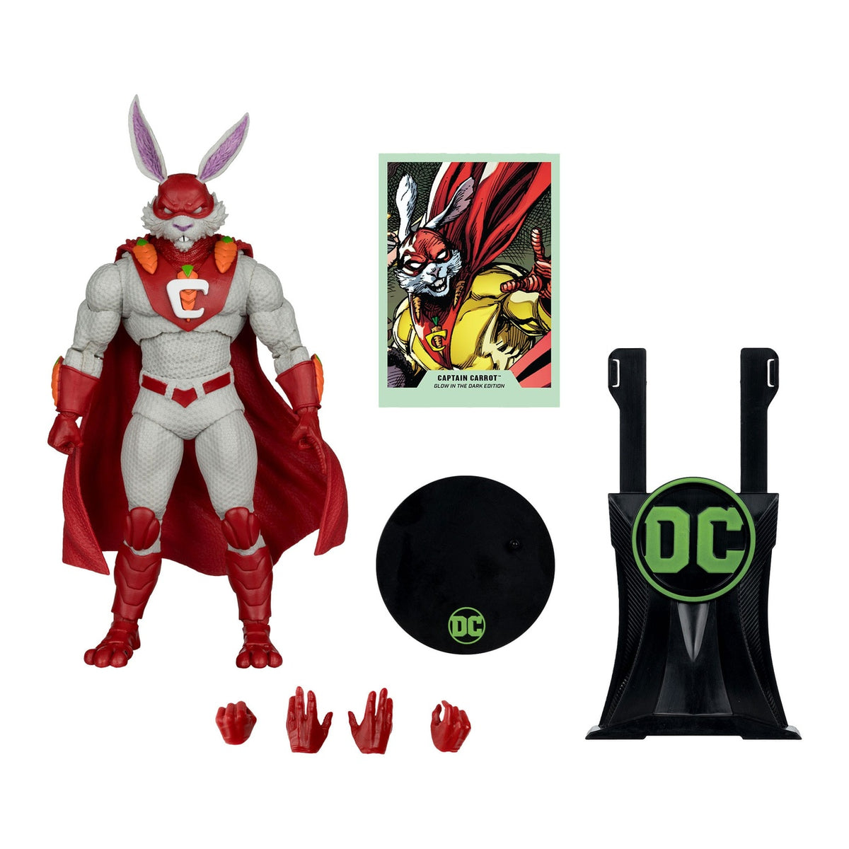 Imagen del producto Figura de acción DC Multiverse Captain Carrot (Justice League Incarnate) Glow in the Dark Edition (Gold Label) 18 cm